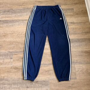 Adidas Navy Blue Fleece Sweatpant Joggers Size XL